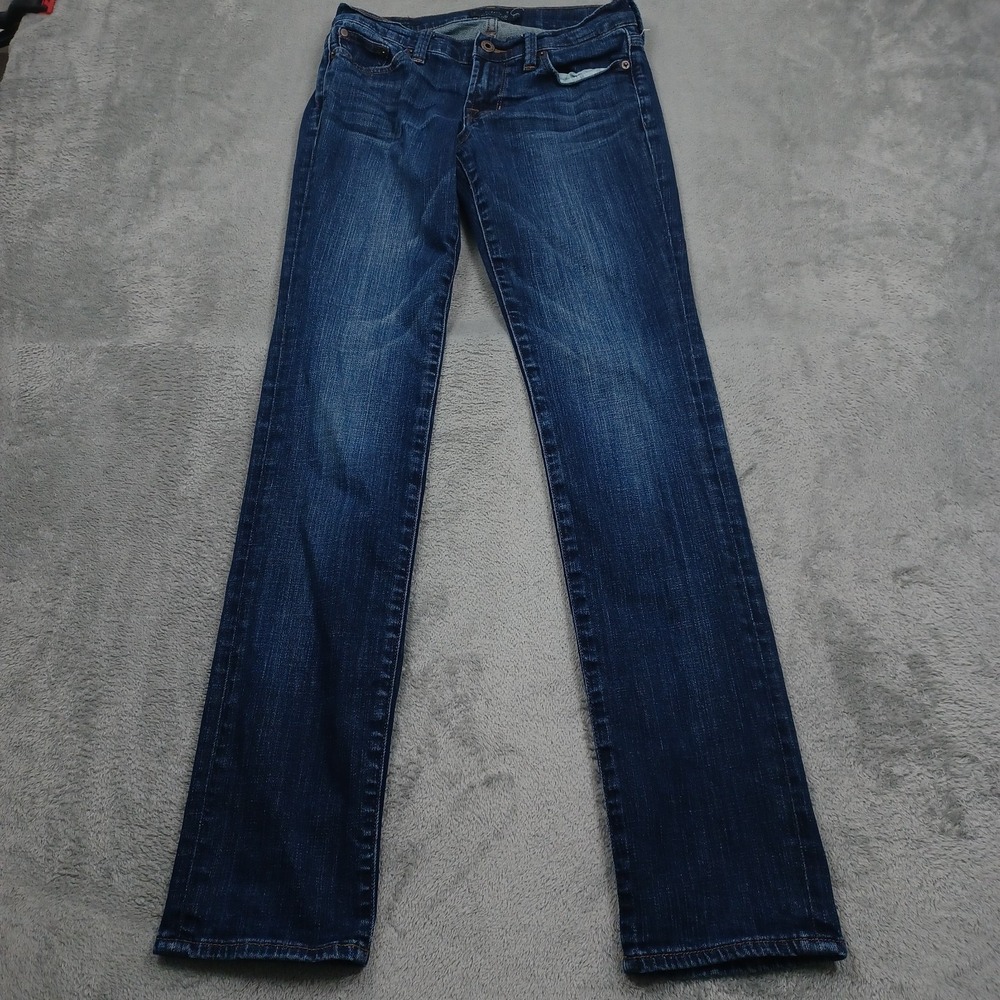 Lucky Brand Jeans Womens 25 Blue Denim Sweet Straight Pockets Preppy